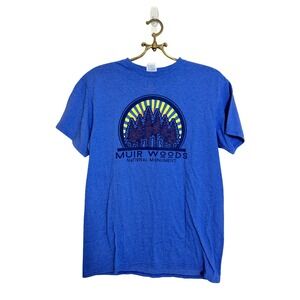 Muir Woods‎ National Monument T-Shirt Blue Trees Graphic Delta Pro Weight